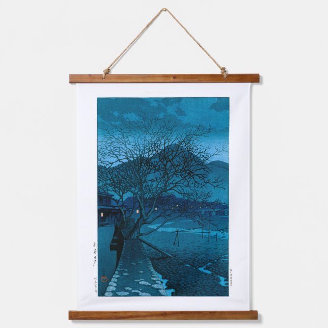 ukiyoe - hasui - No.33 Evening in Beppu - Hanging Tapestry (Front)