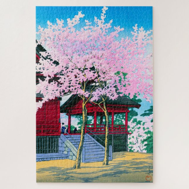 ukiyoe - hasui - No.44 Kiyomizu Hall, Ueno -  Jigsaw Puzzle (Vertical)