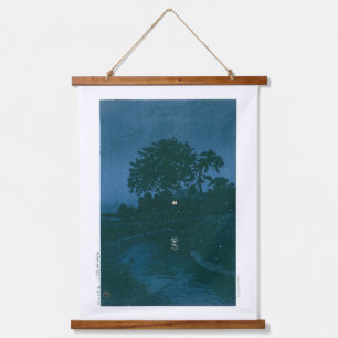 ukiyoe - hasui - No.45 Minuma River at Omiya -   Hanging Tapestry