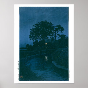ukiyoe - hasui - No.45 Minuma River at Omiya -  Poster
