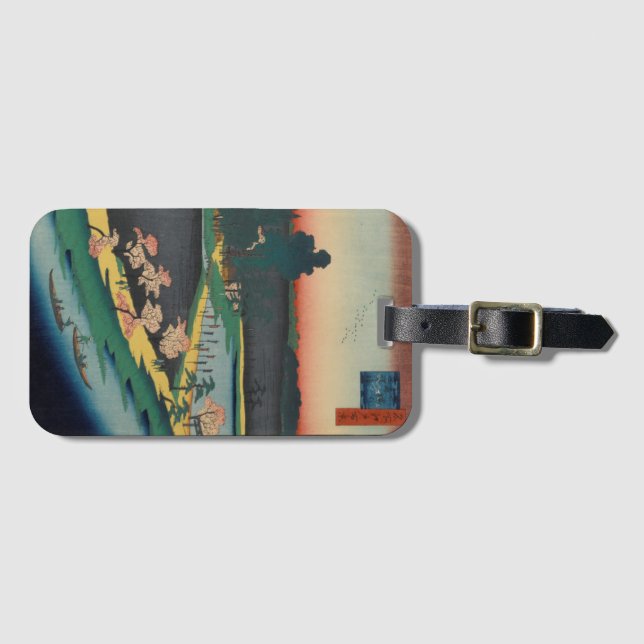 UKIYOE ~HIROSHIGE  名所江戸百景 吾嬬の森連理の梓~ LUGGAGE TAG (Front Horizontal)