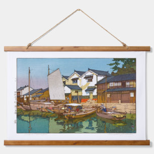 ukiyoe - Yoshida - 05 - Kura in Tomonoura - Hanging Tapestry