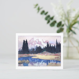 ukiyoe - Yoshida - 07 - Mount Rainier -  Postcard