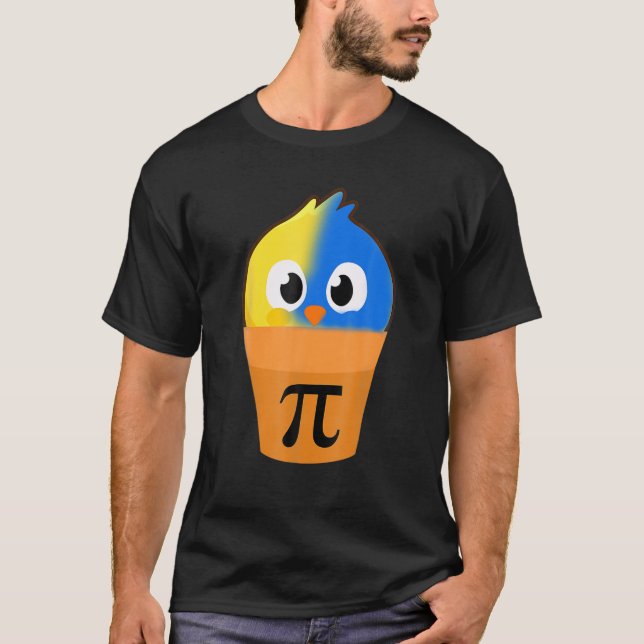 Ukraina Flag Chicken Pot Pi - Math Lover T-Shirt (Front)