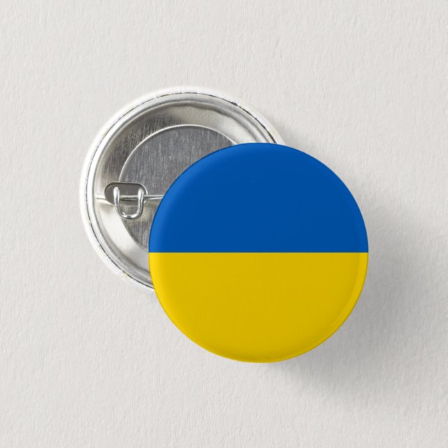 Ukraine 1 Inch Round Button (Front & Back)