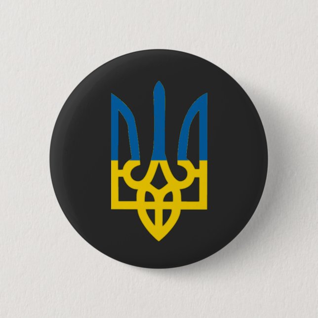 UKRAINE  2 INCH ROUND BUTTON (Front)