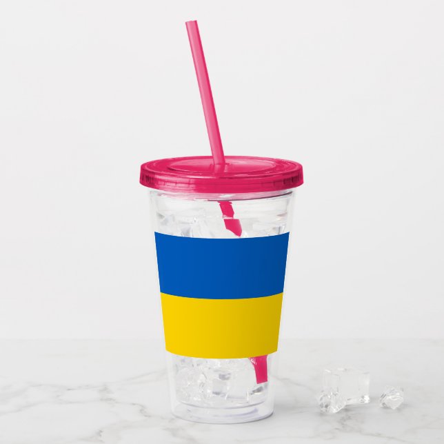 Ukraine Acrylic Tumbler (Front Ice)