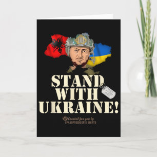 Ukraine Alnia Zelenskyy Stand With Ukraine Card