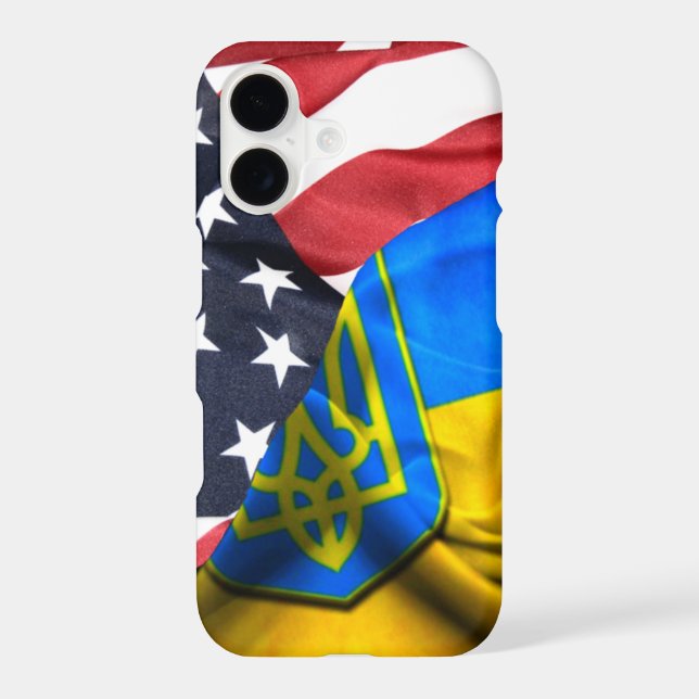 Ukraine America friends forever iPhone Case (Back)