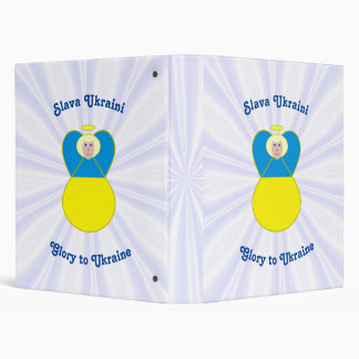 Ukraine Angel Slava Ukraini Glory to Ukraine Binder