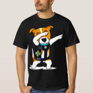 Ukraine Armed Forces Dabbing Dog Patron Jack Russe T-Shirt
