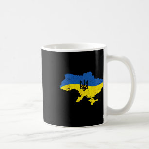Ukraine Army Trident Symbol Ukrainian Flag  Coffee Mug