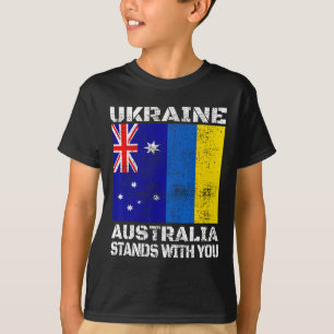 Ukraine Australia Stands With You Canadian Support T-Shirt