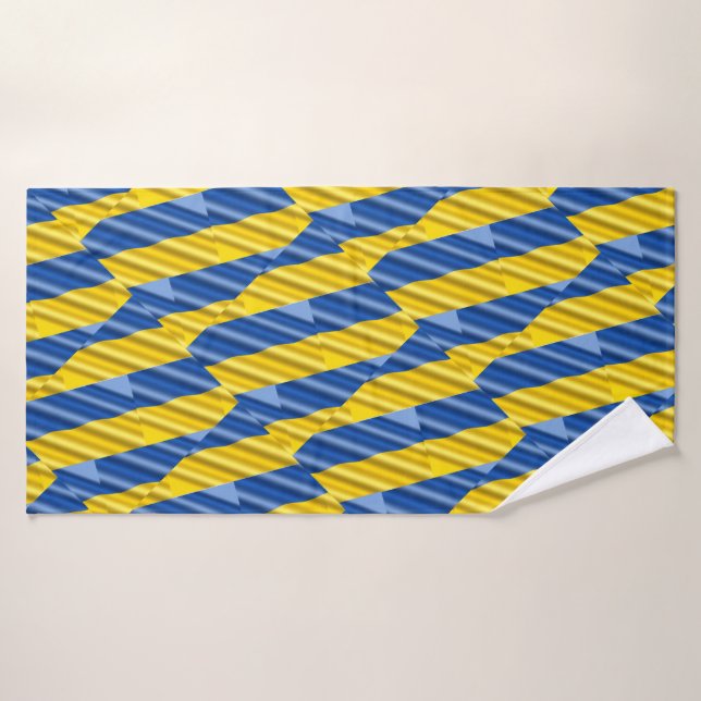 Ukraine bleue et jaune Inspiration de la paix anti (Serviette de bain)
