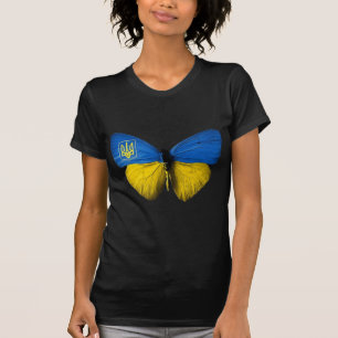 Ukraine Butterfly Ukraine Ukrainian Flag Love Ukr T-Shirt