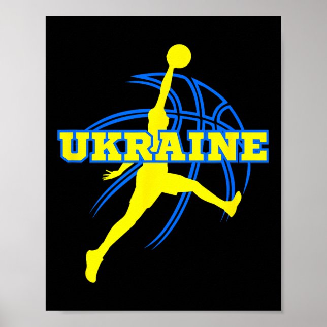 Ukraine Bysketbyll Fan Support Stadium  Poster (Front)