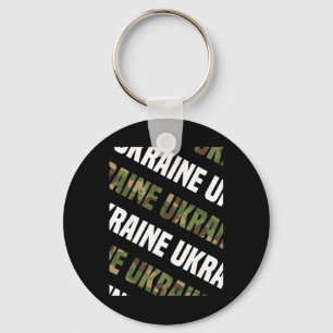 Ukraine Camo Pattern Green Camouflage  Keychain