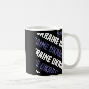 Ukraine Camo Pattern Purple Camouflage Coffee Mug