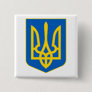 Ukraine COA 2 Inch Square Button