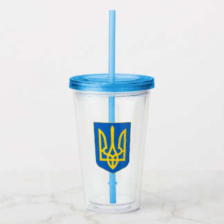 Ukraine Coat of Arms Acrylic Tumbler
