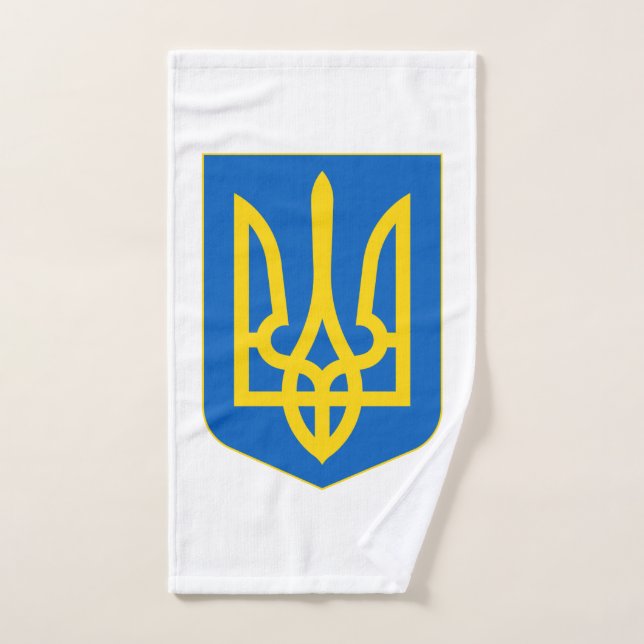 Ukraine Coat of Arms Hand Towel (Hand Towel)