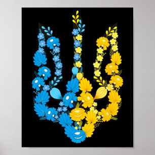 Ukraine Coat Of Arms In National Color Ukrainian P Poster