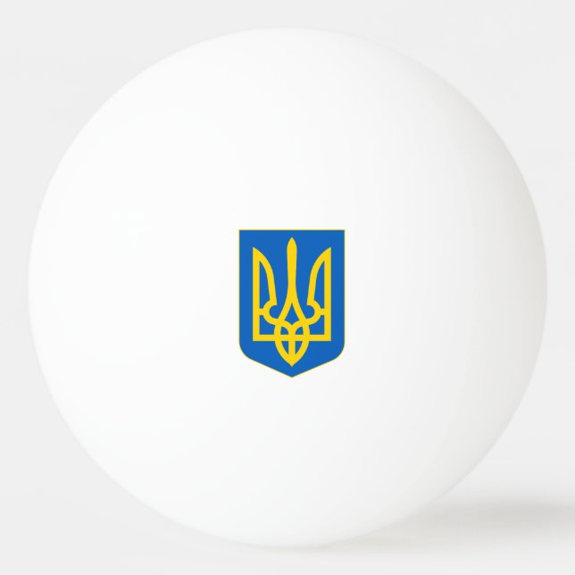 Ukraine Coat of Arms Ping Pong Ball (Front)