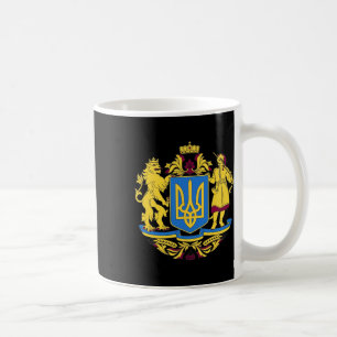 Ukraine Coat Of Arms Tee Flag  Coffee Mug