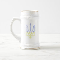 Ukraine coat of arms trident tryzub spiral pattern