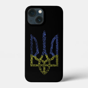 Ukraine coat of arms trident tryzub spiral pattern iPhone 13 mini case