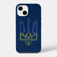 Ukraine coat of arms trident tryzub spiral pattern