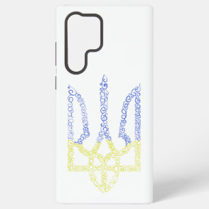Ukraine coat of arms trident tryzub spiral pattern samsung galaxy case