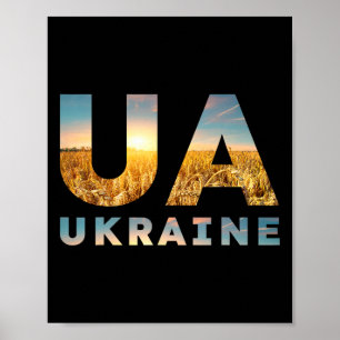Ukraine Coat Of Arms Ukrainian Freedom Stylish Des Poster