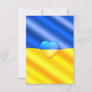 Ukraine - Coeur de la carte drapeau - Liberté - Pa