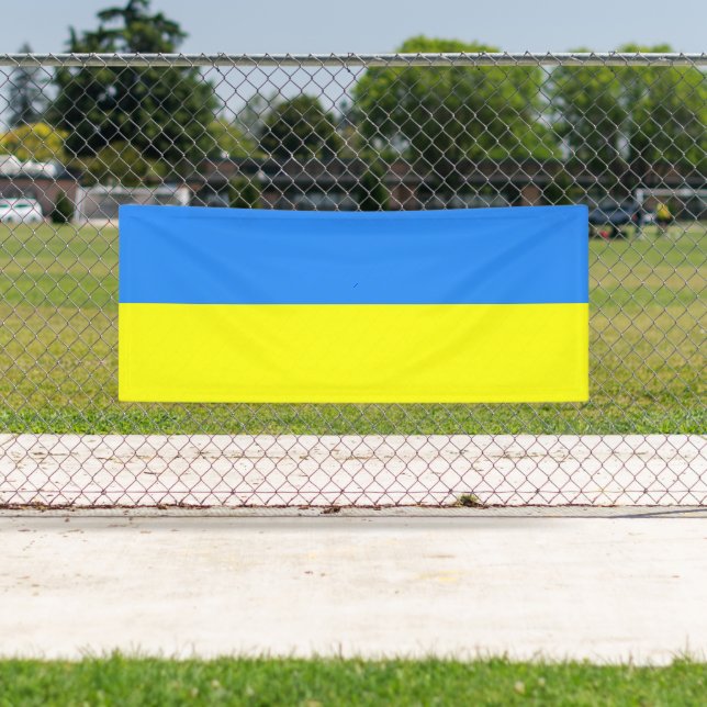 Ukraine colours, flag of Ukraine Banner (Insitu)