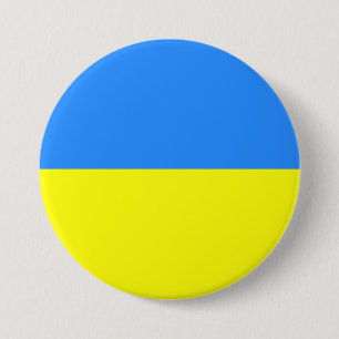 Ukraine, colours of Ukrainian Flag 3 Inch Round Button