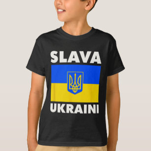 Ukraine Country Flag Pride Slava Ukraini 2 T-Shirt