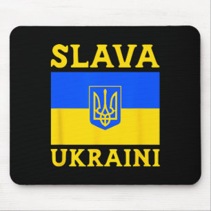 Ukraine Country Flag Pride Slava Ukraini 3 Mouse Pad