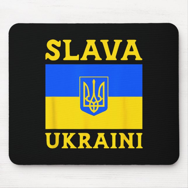 Ukraine Country Flag Pride Slava Ukraini 3  Mouse Pad (Front)