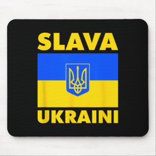 Ukraine Country Flag Pride Slava Ukraini Mouse Pad