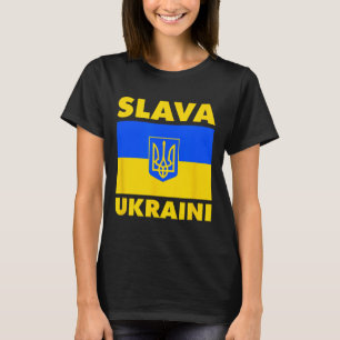 Ukraine Country Flag Pride Slava Ukraini  T-Shirt