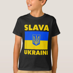 Ukraine Country Flag Pride Slava Ukraini  T-Shirt