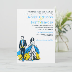 Ukraine Couple Wedding Invitation