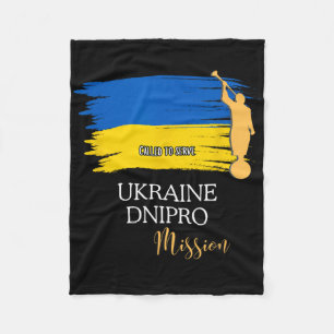 Ukraine Dnipro Mormon Lds Mission Missionary Fleece Blanket