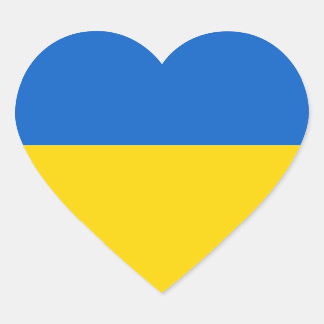 Ukraine Drapeau national ukrainien Autocollant de  (Devant)