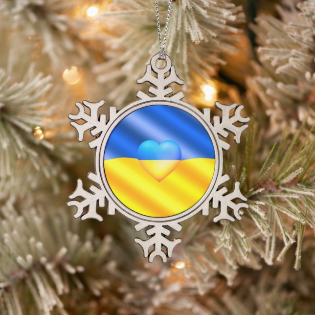 Ukraine drapeau ornement de Noël Paix Liberté (Arbre)