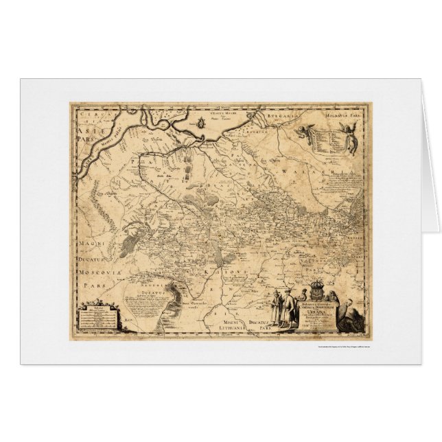 Ukraine Early Map 1648 (Front Horizontal)