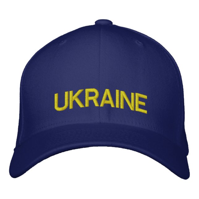 Ukraine Emboidered Custom Ha Embroidered Hat (Front)