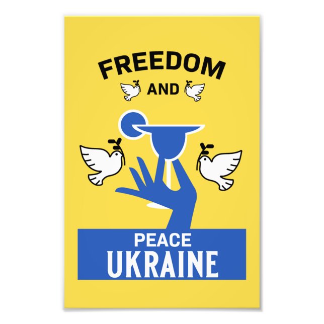 Ukraine End War And Peace Photo Print (Front)
