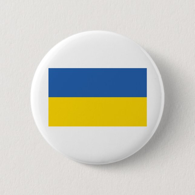 UKRAINE-FLAG 2 INCH ROUND BUTTON (Front)